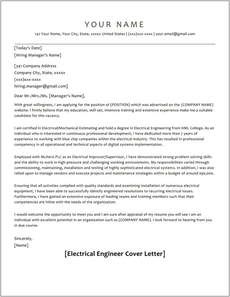 Cover Letter Template Locomotive Engineer Trainee