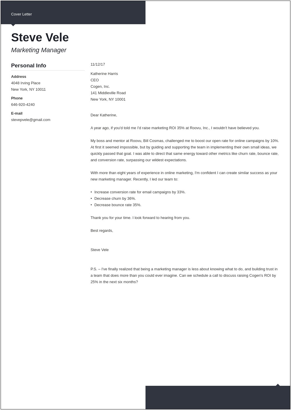 Cover Letter Template University Of New Haven
