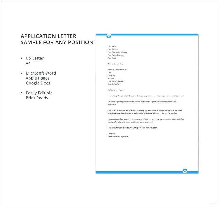 Cover Letter Templates On Google Drive