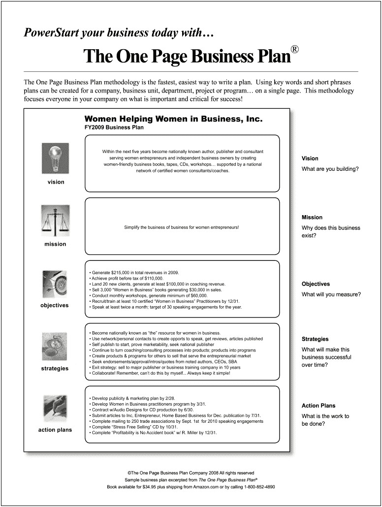 Cover Page Of A Business Plan Template