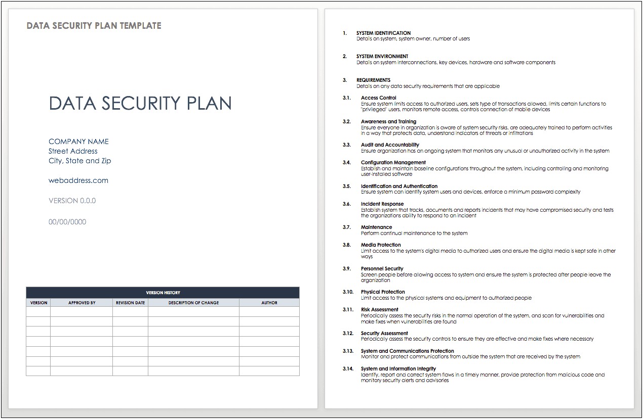 Cpa Firm Data Security Plan Template