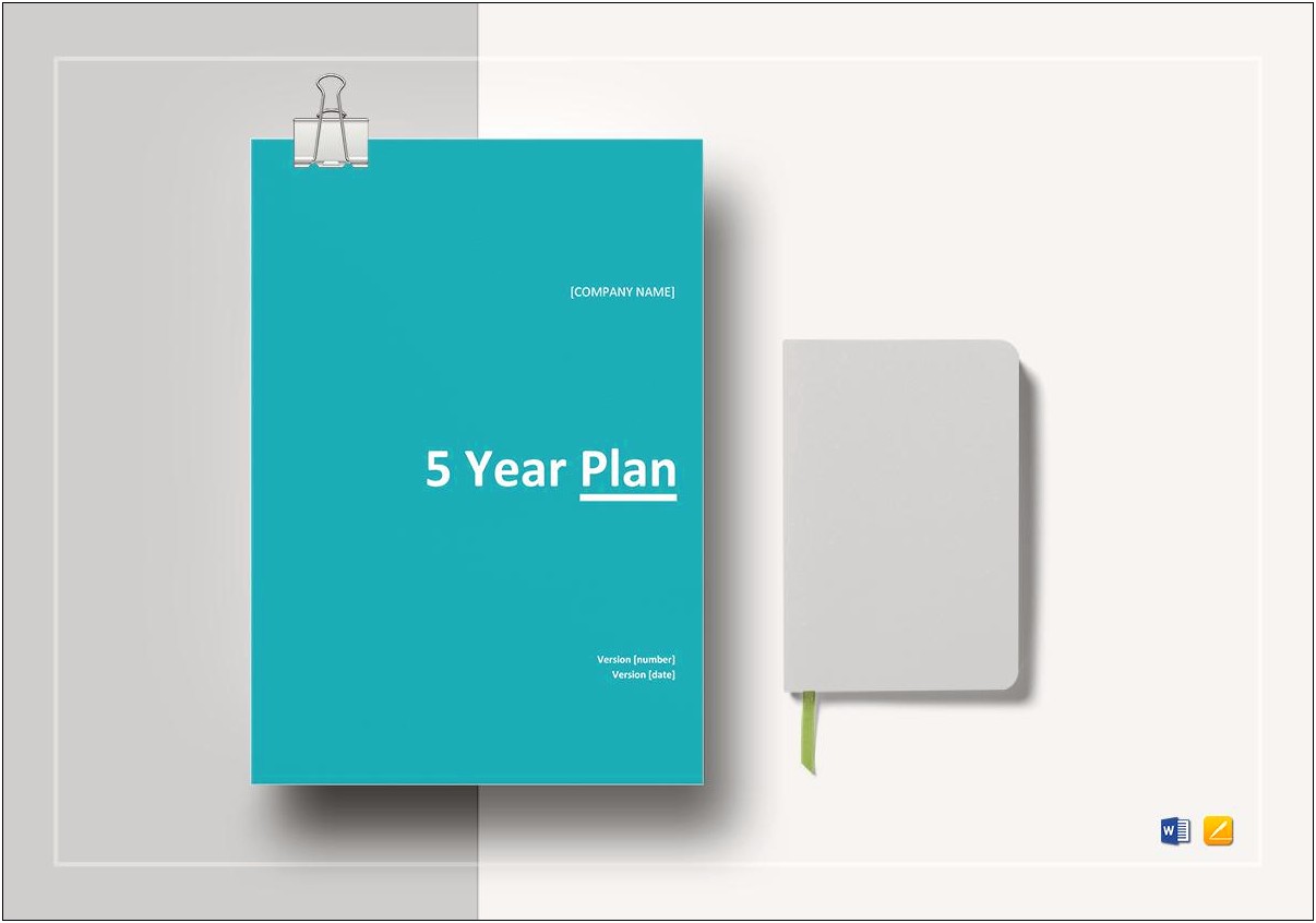 Create A 5 Year Plan Template