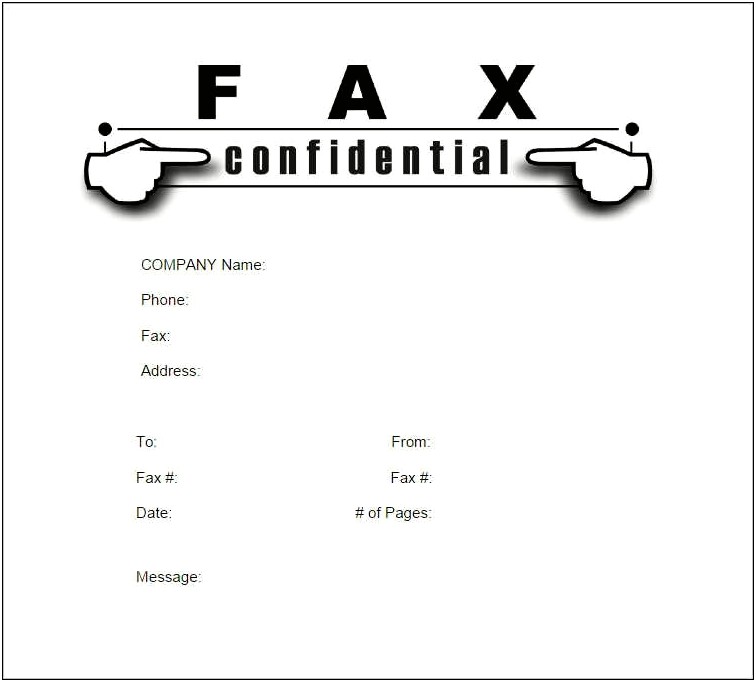 Create A Fax Cover Sheet Template In Word