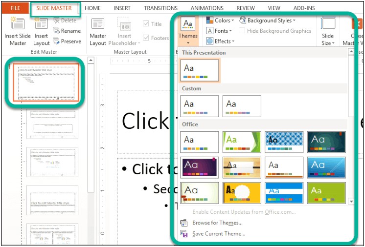 Create Letter Size In Powerpoint Slide Master Template