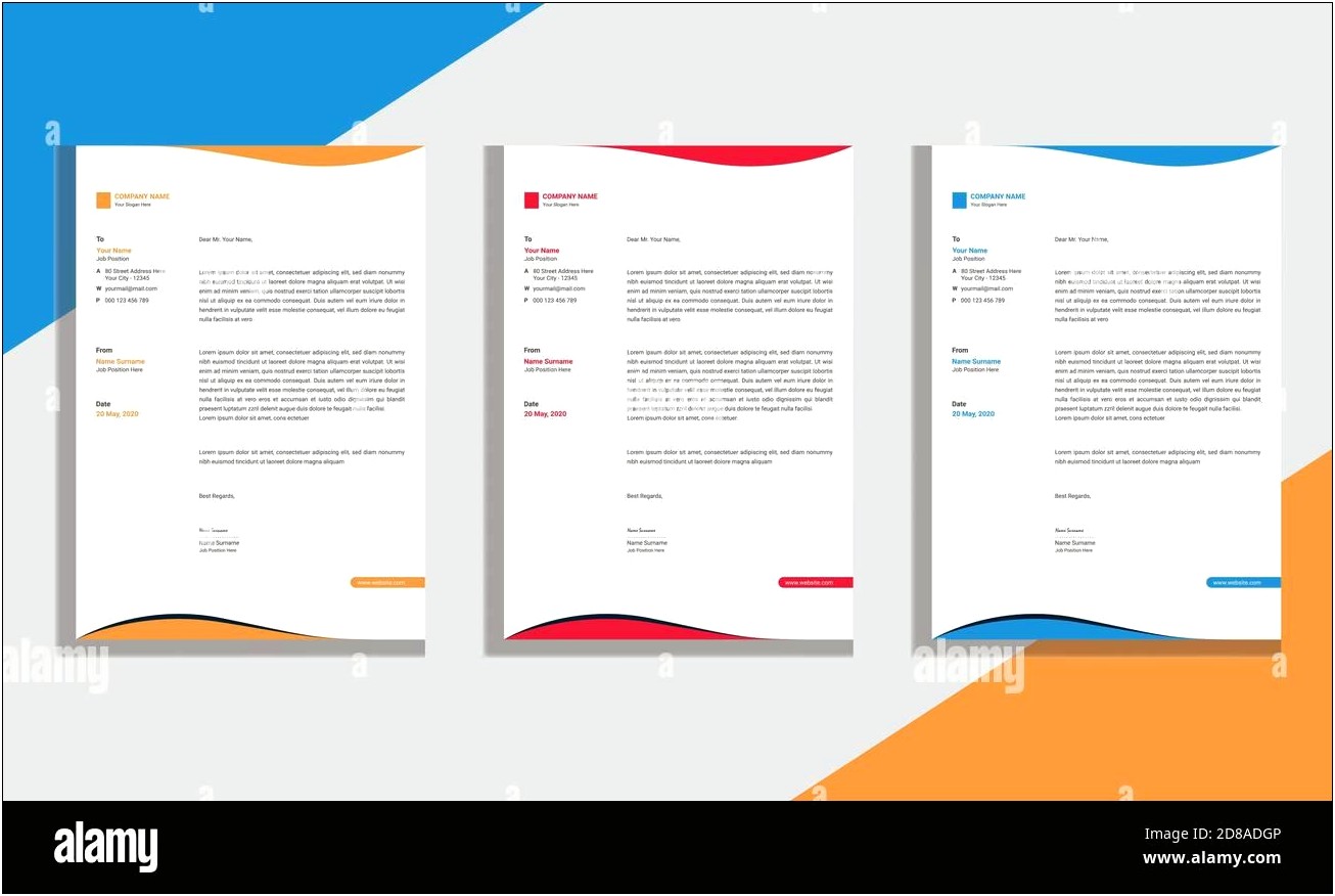 Create Letter Template Based On Printed Letterhead