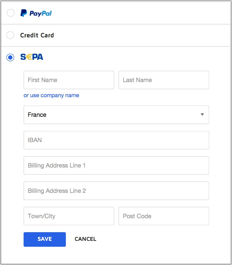 Credit Card Payment Form Template Australia