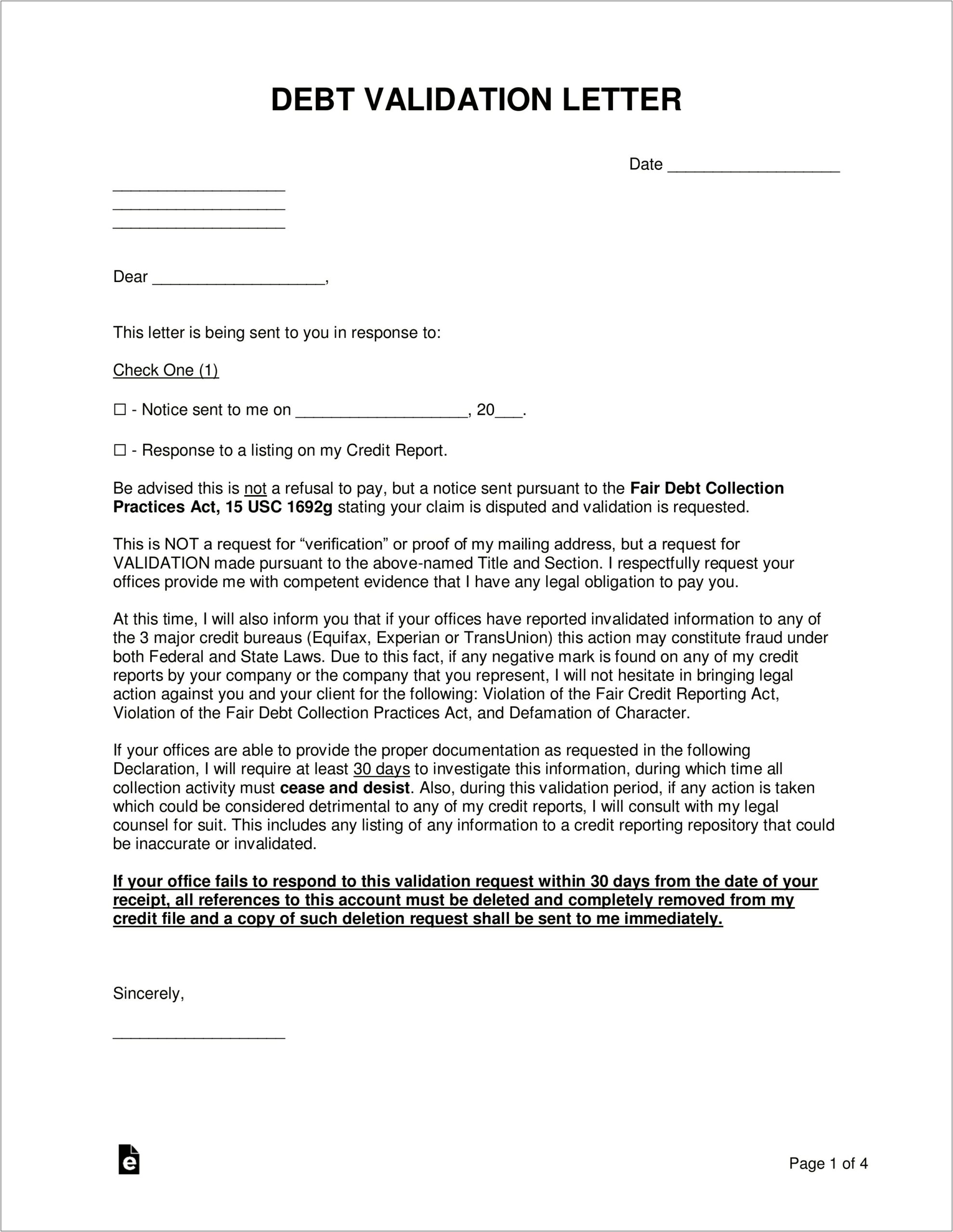 Credit Reporting Agency Dispute Letter Template