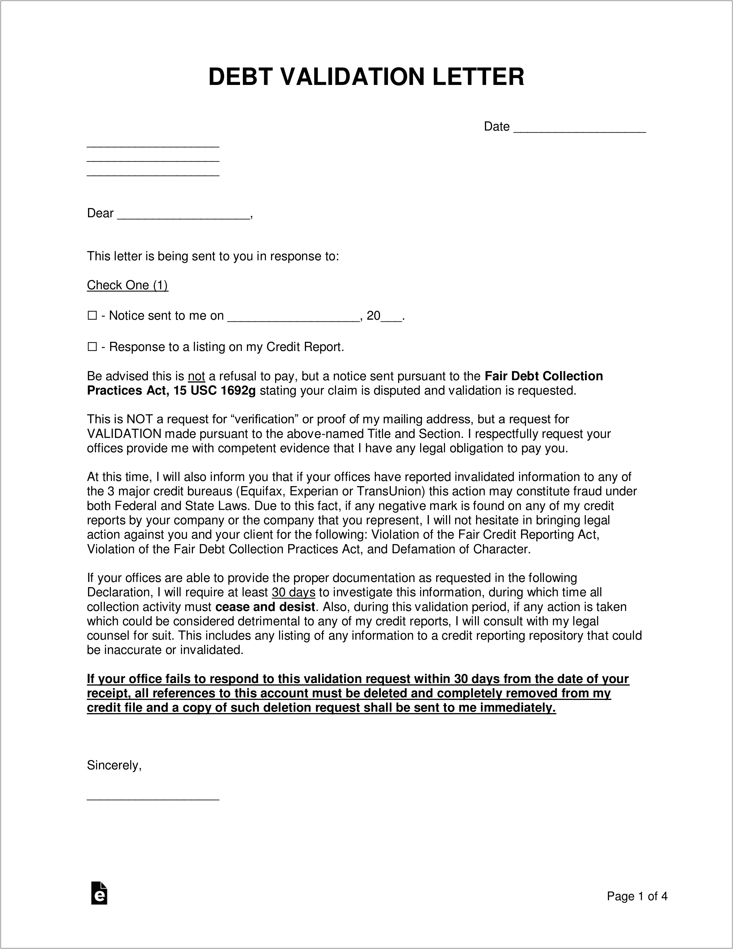 Credit Reporting Agency Dispute Letter Template