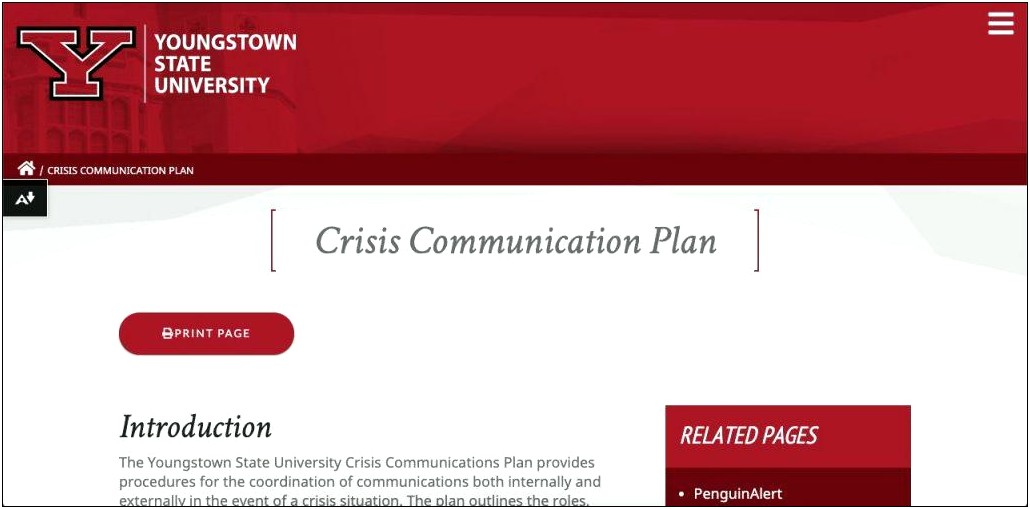 Crisis Communications Plan Template Active Shooter