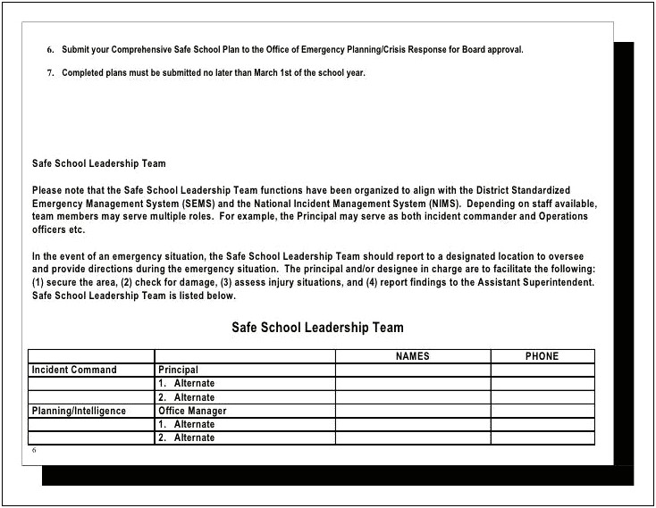 Crisis Management Plan Template Mental Health