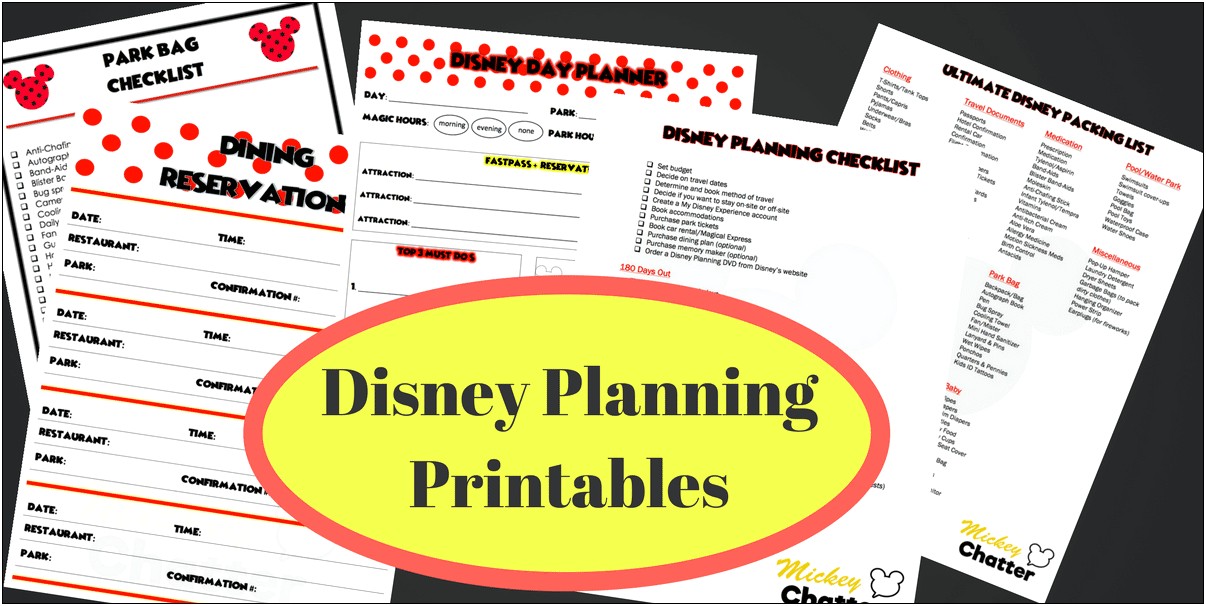 Crisis Plan Template For Disney World