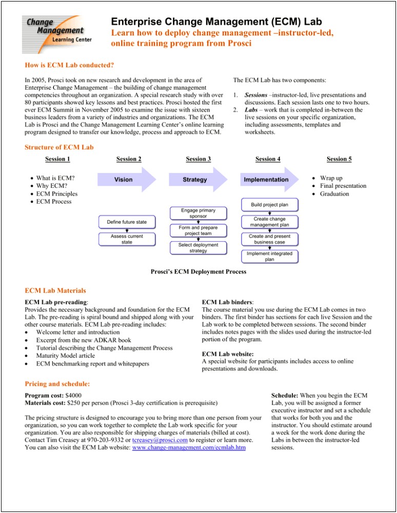 Current State Future State Change Management Plan Template