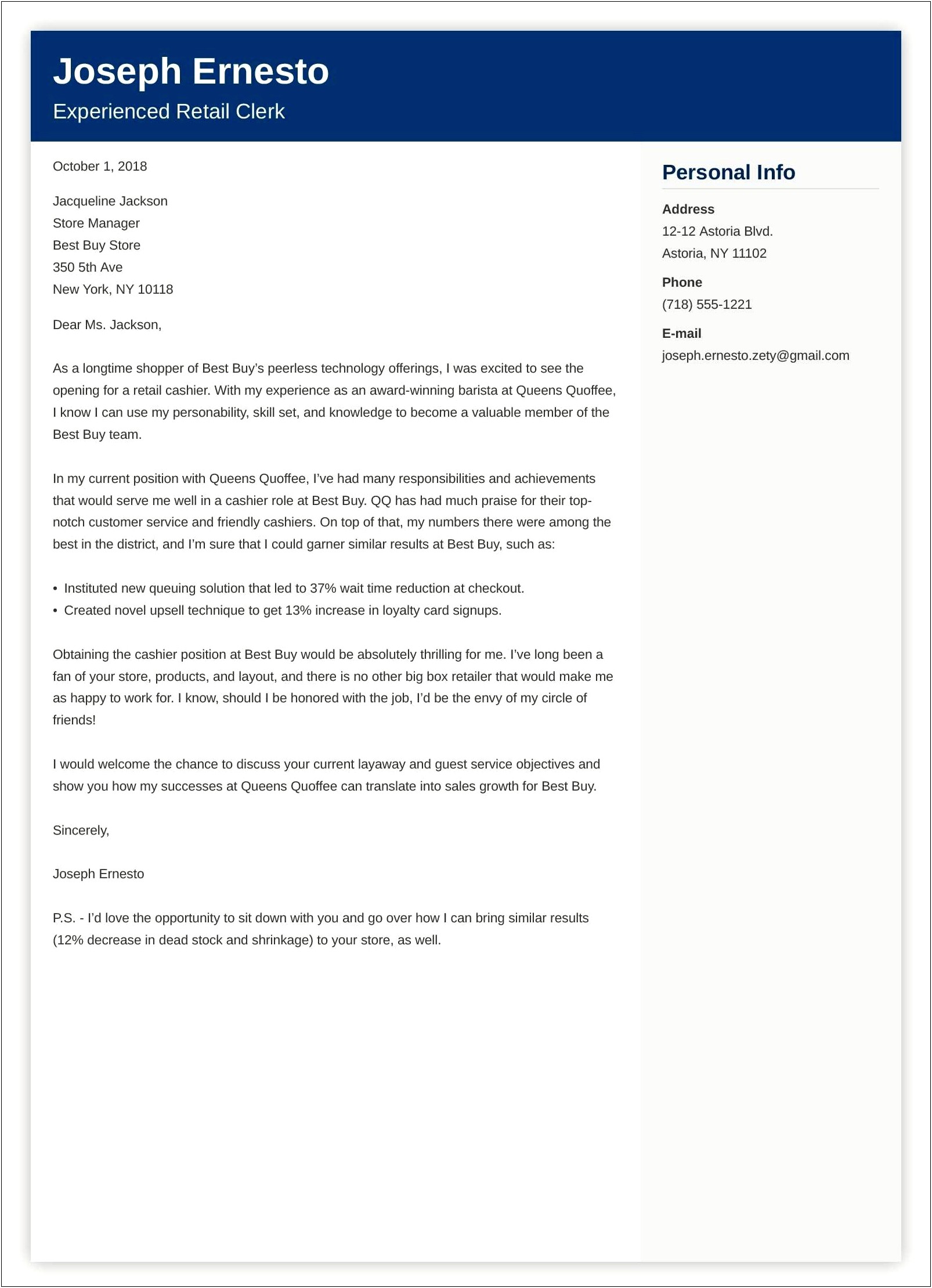 Customer Service Cover Letter Template Australia