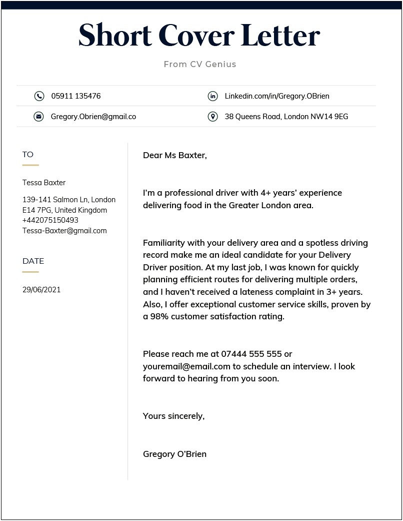 Customer Service Cover Letter Template Uk