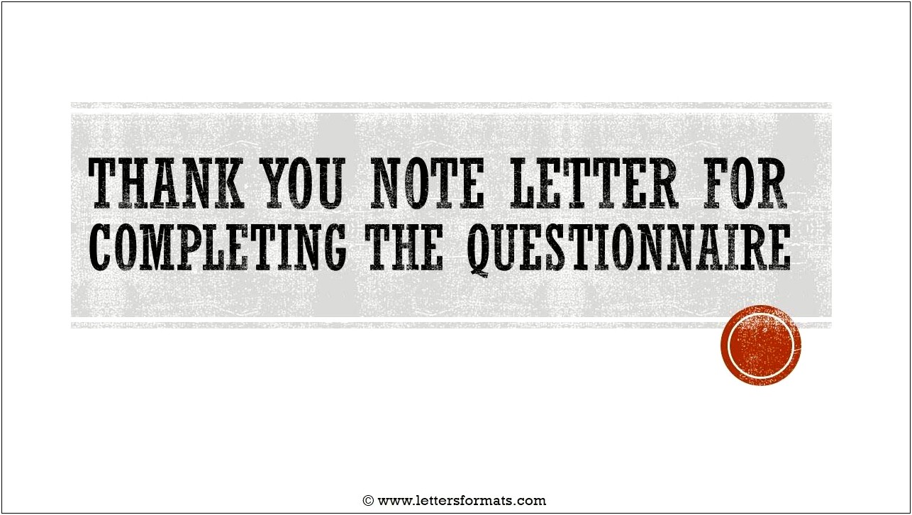 Customer Survey Thank You Letter Template