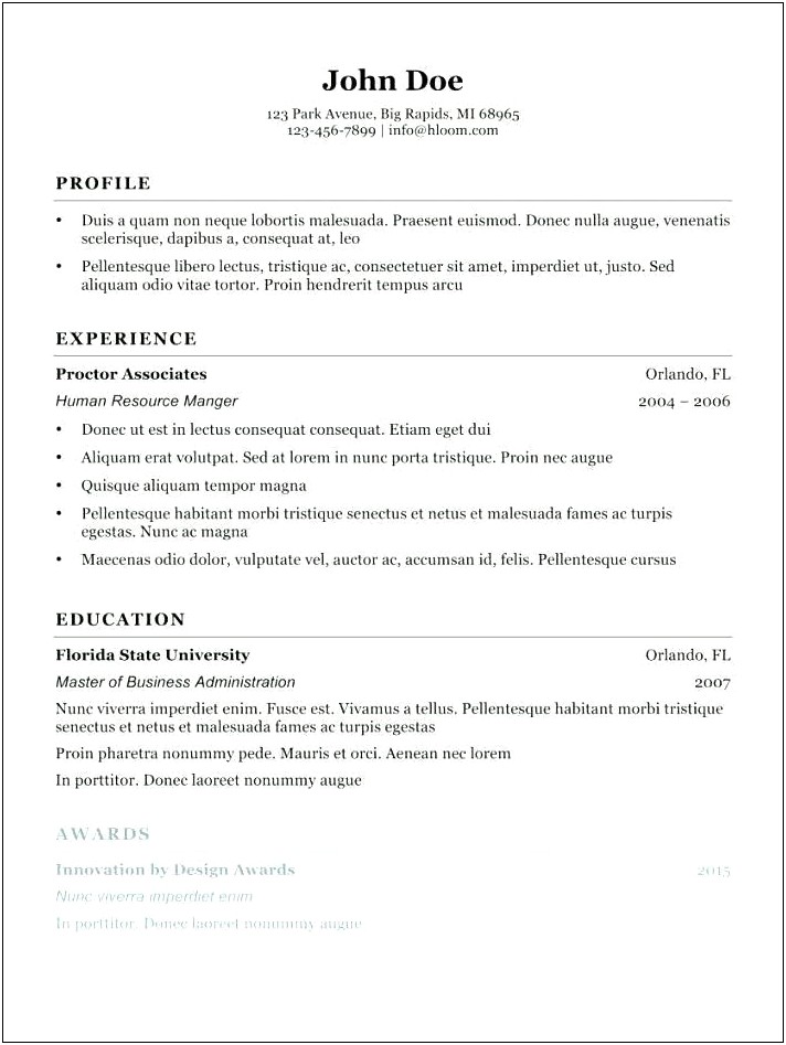 Cv And Cover Letter Template Latex