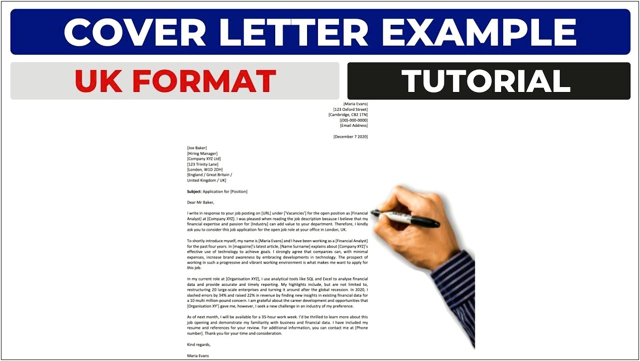Cv And Covering Letter Templates Uk