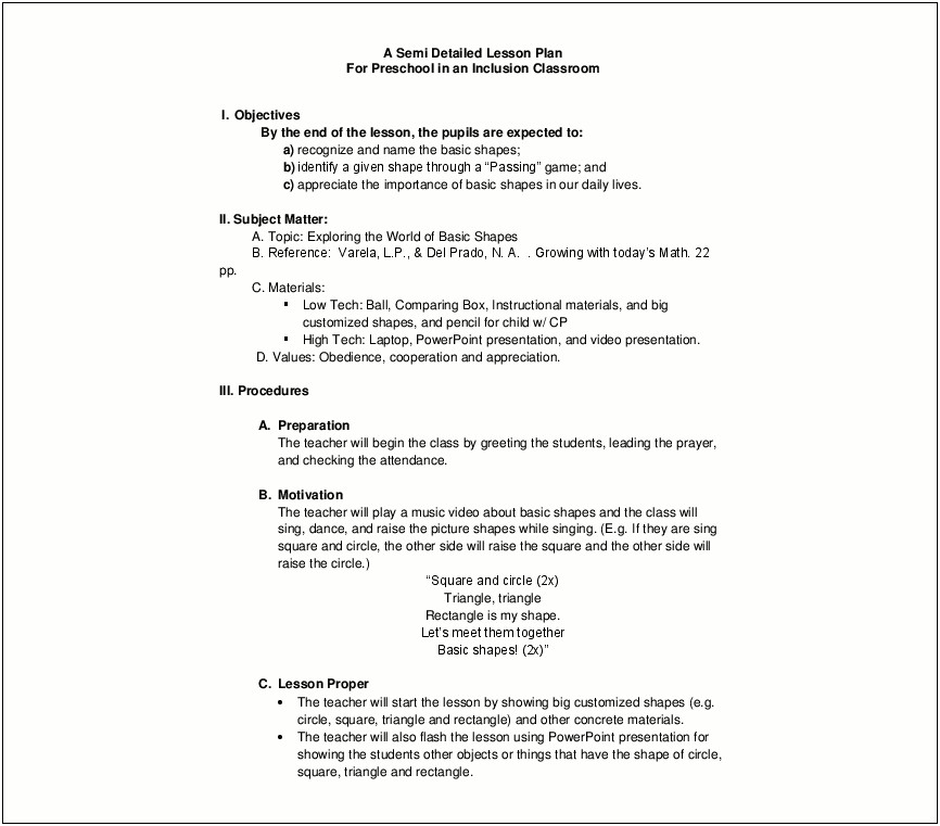 Daily 3 Math Lesson Plan Template