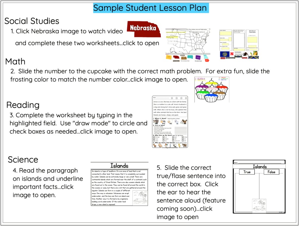 Daily 5 Math Lesson Plan Template