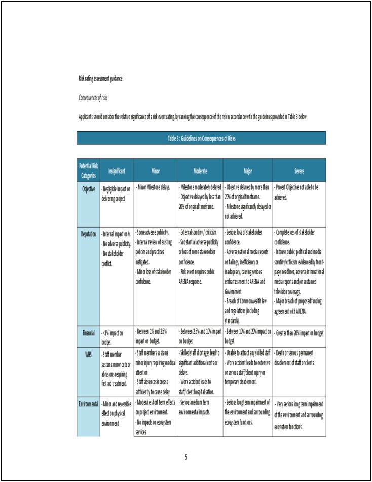 Day Care Risk Management Plan Template