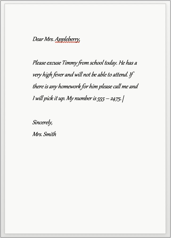 Death In The Family Work Excuse Letter Templates