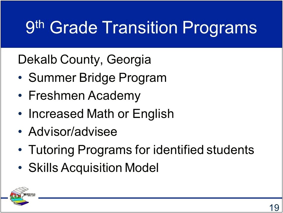 Dekalb County Schools Transition Plan Template