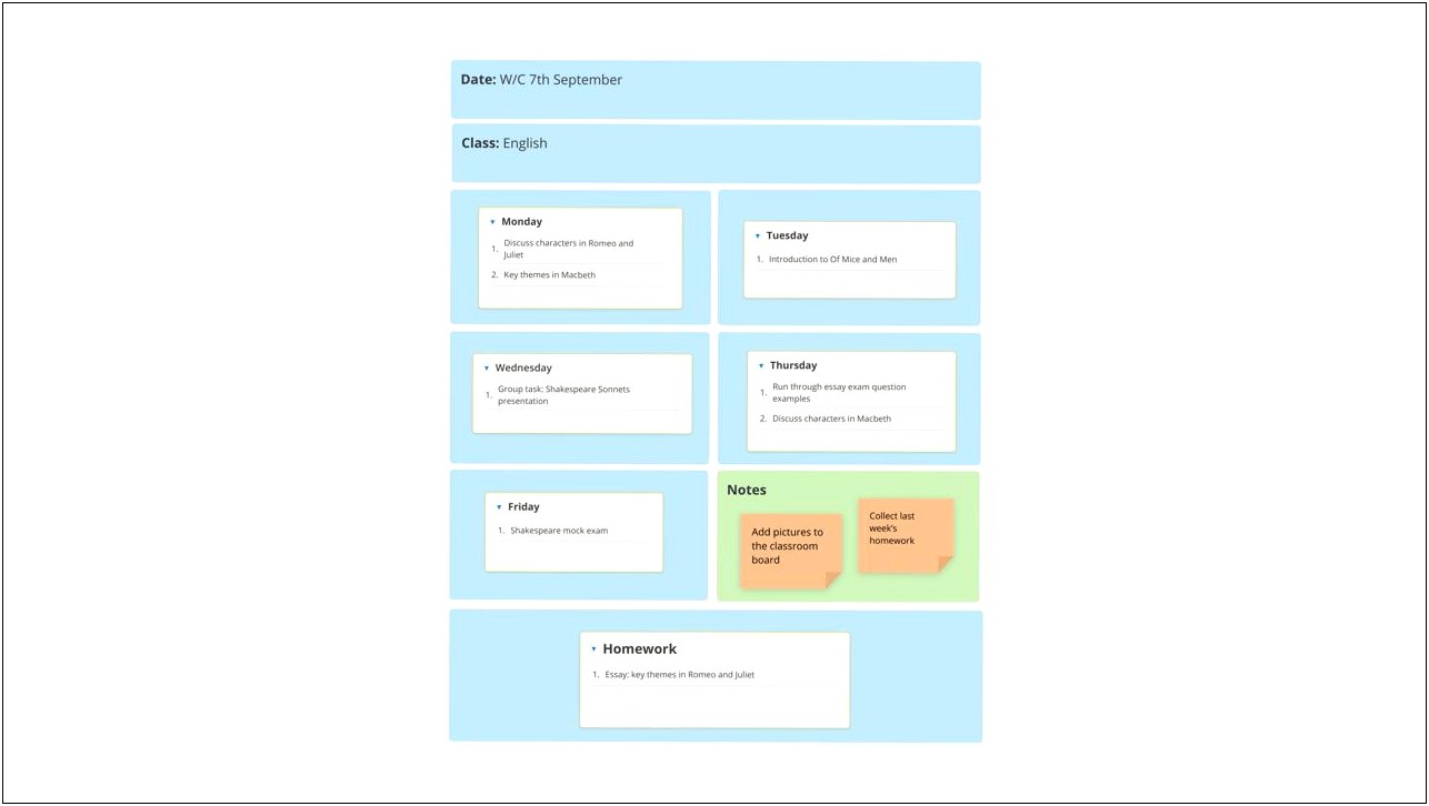 Design Your Own Lesson Plan Template