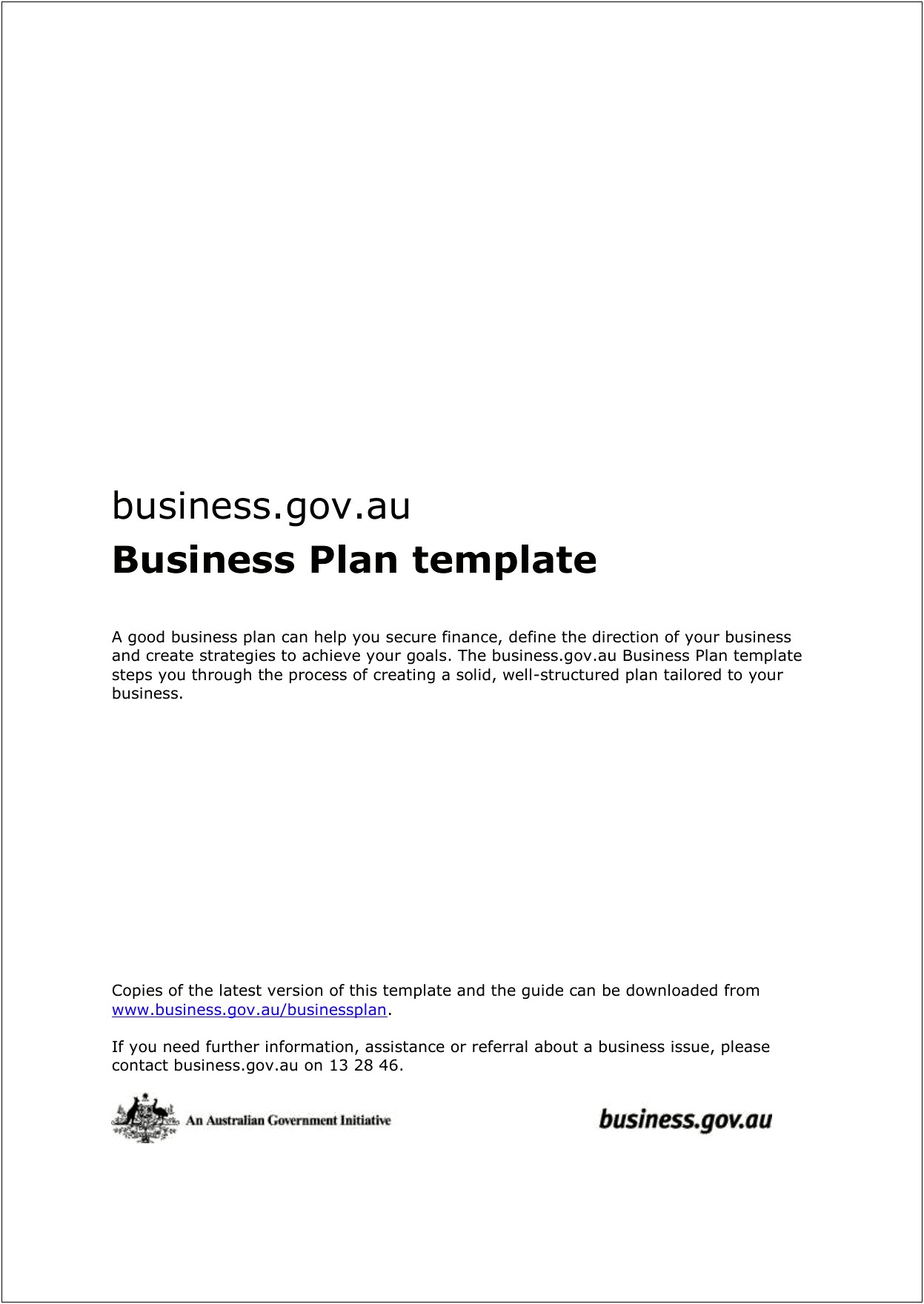 Develop And Implement A Business Plan Template