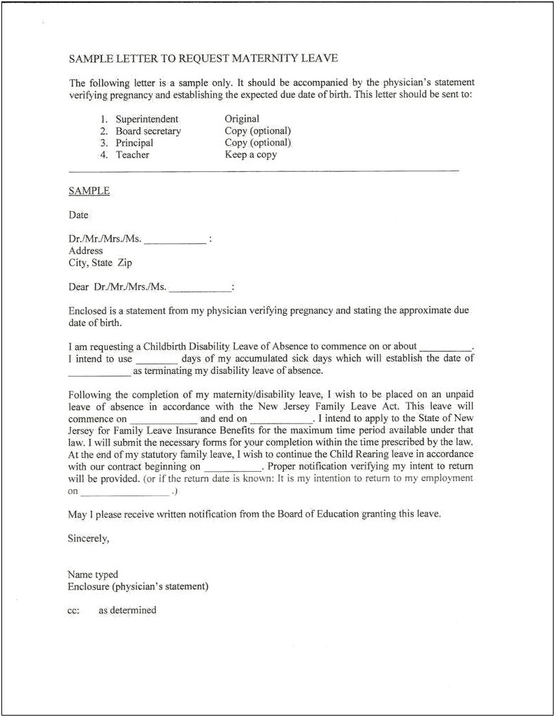 Disability Extension Letter Template For Work