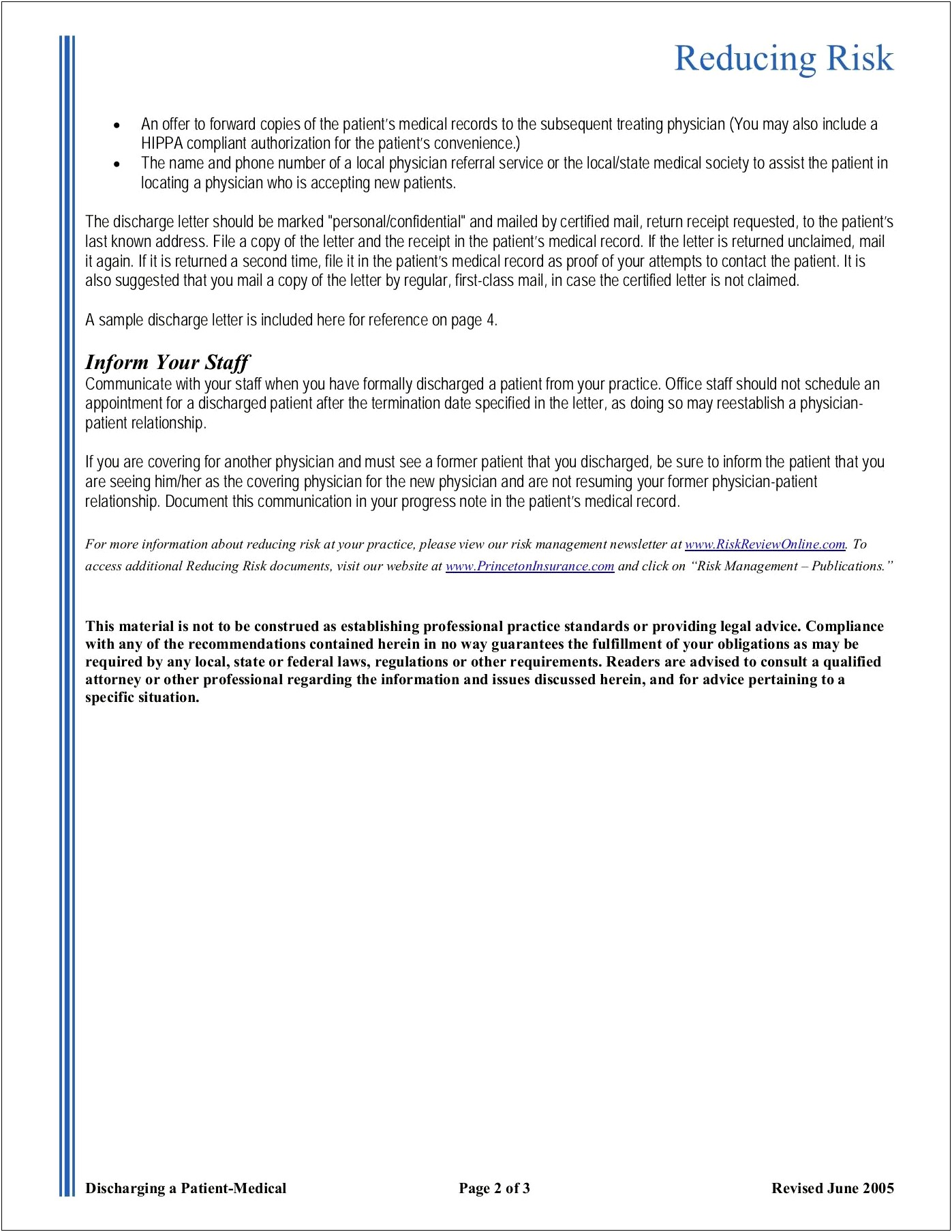 Discharge Letter Template For Medical Practice