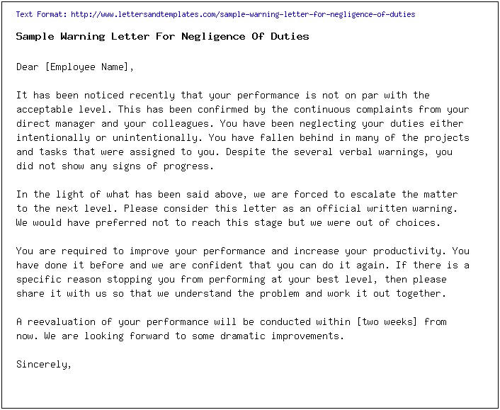 Dismissal Letter Template For Gross Misconduct