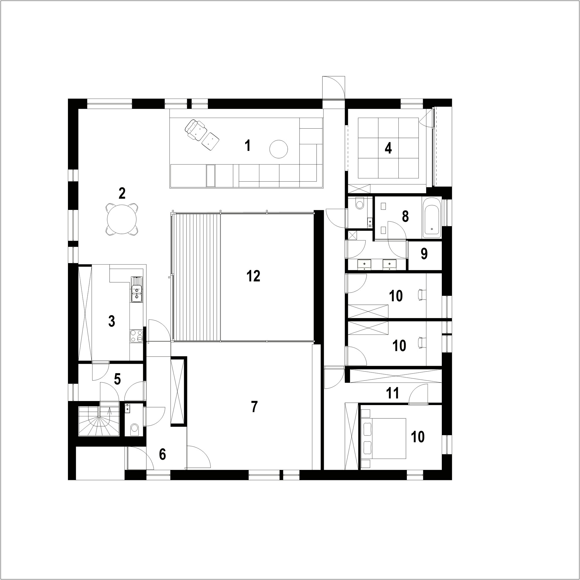 Diy Template For 100x48 Square Floor Plan