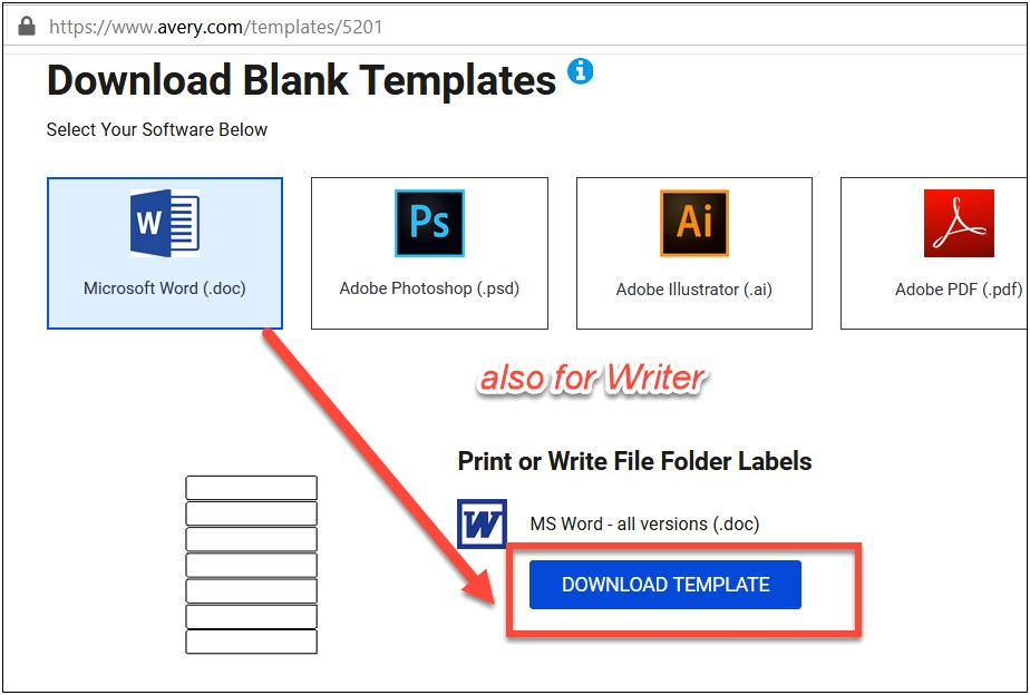 Do Avery Word Templates Work In Libreoffice