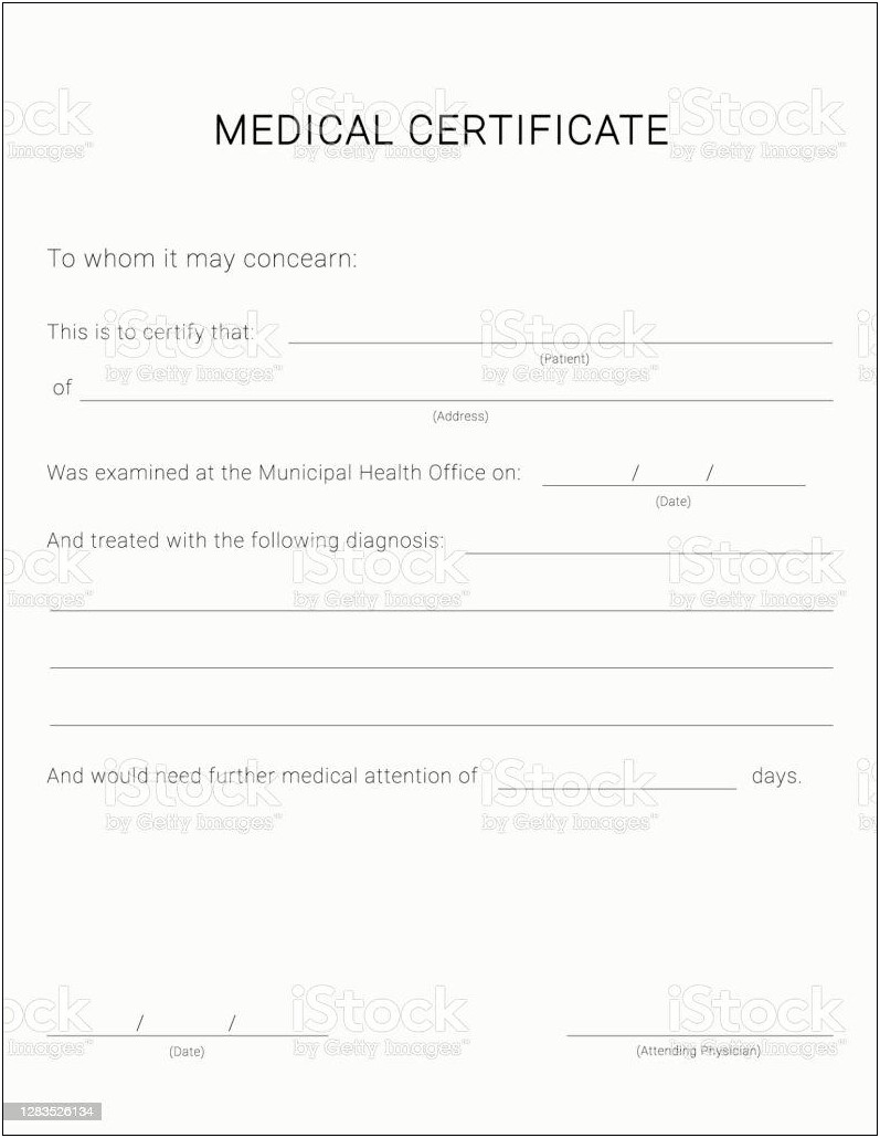 Doctor Letter For Medical Leave Template