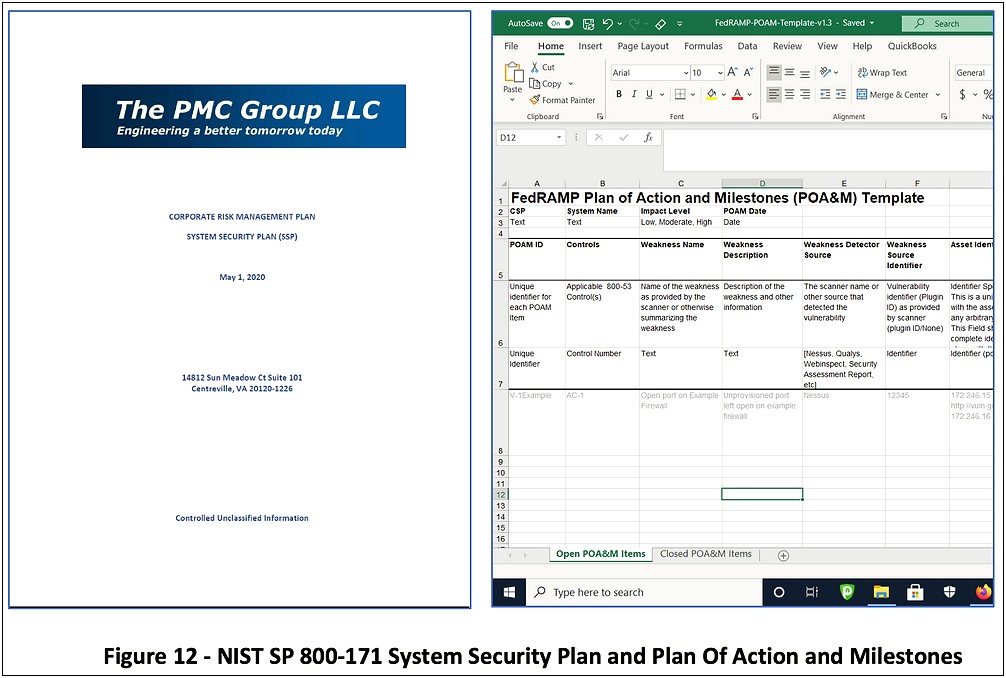 Dod Plan Of Action And Milestones Template