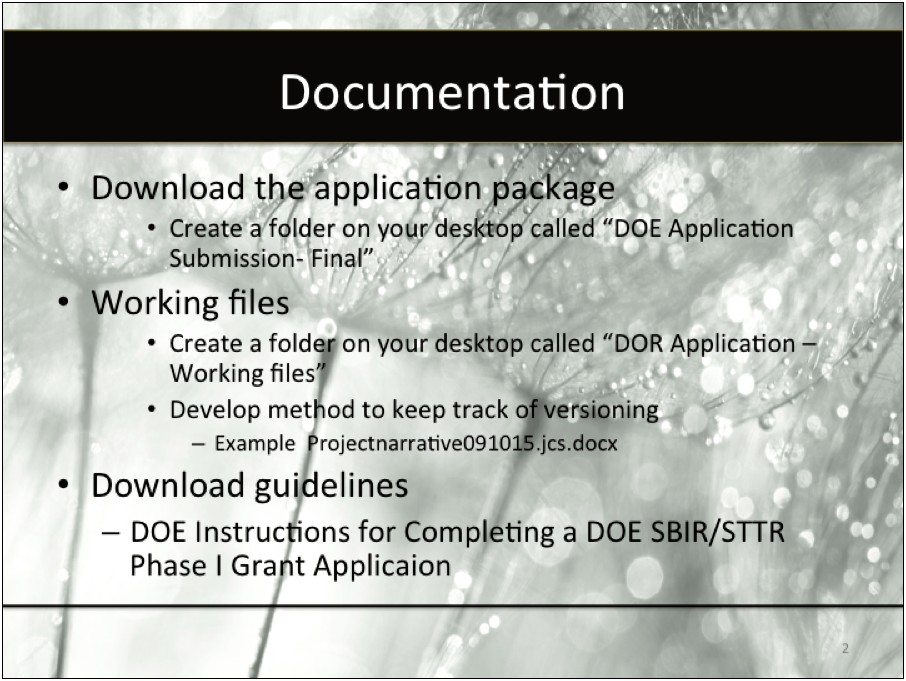 Doe Sbir Letter Of Support Template