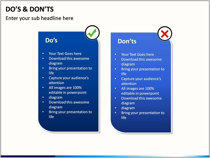 Do's And Don'ts Template Word