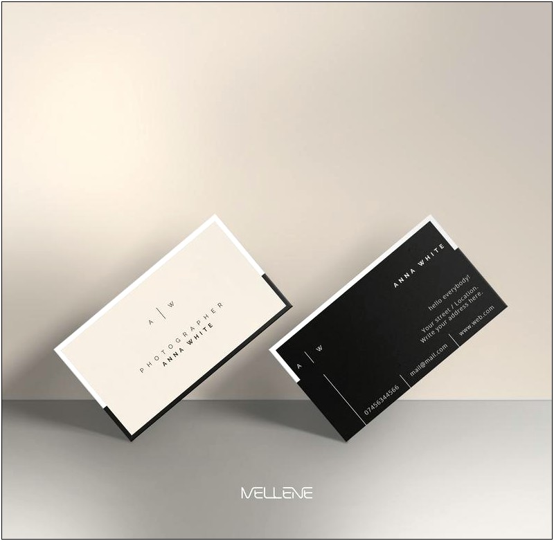 Double Sided Business Card Template Photoshop