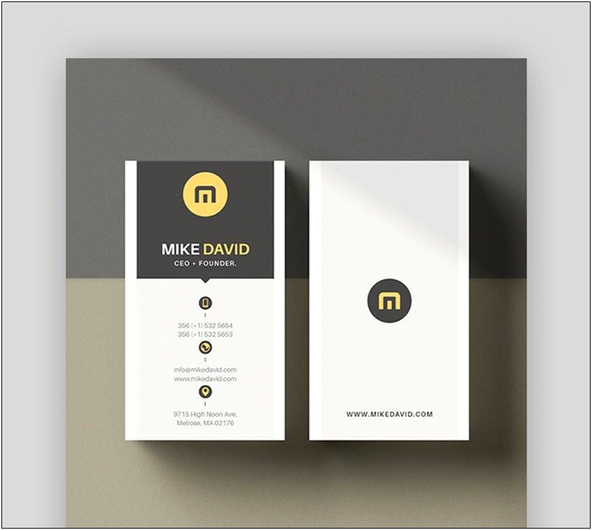 Double Sided Business Card Template Publisher