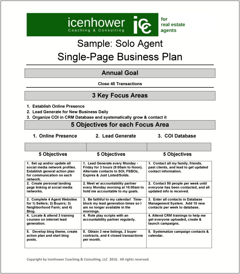 Downlaodable 5 Year Business Plan Template