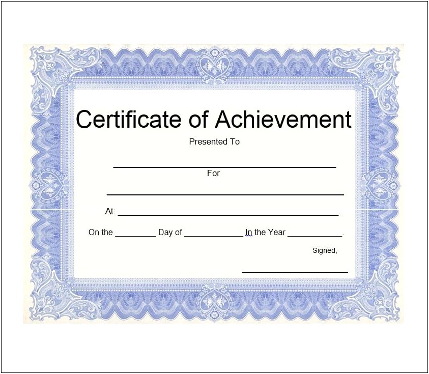 Download Certificates Of Achievement Students Template
