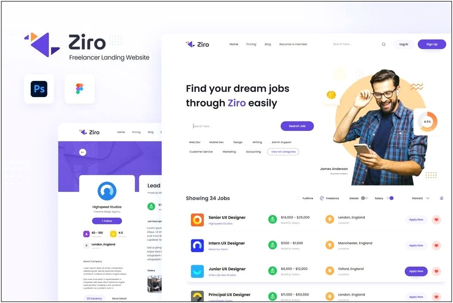 Download On Page Bootstrap Template For Freelancer