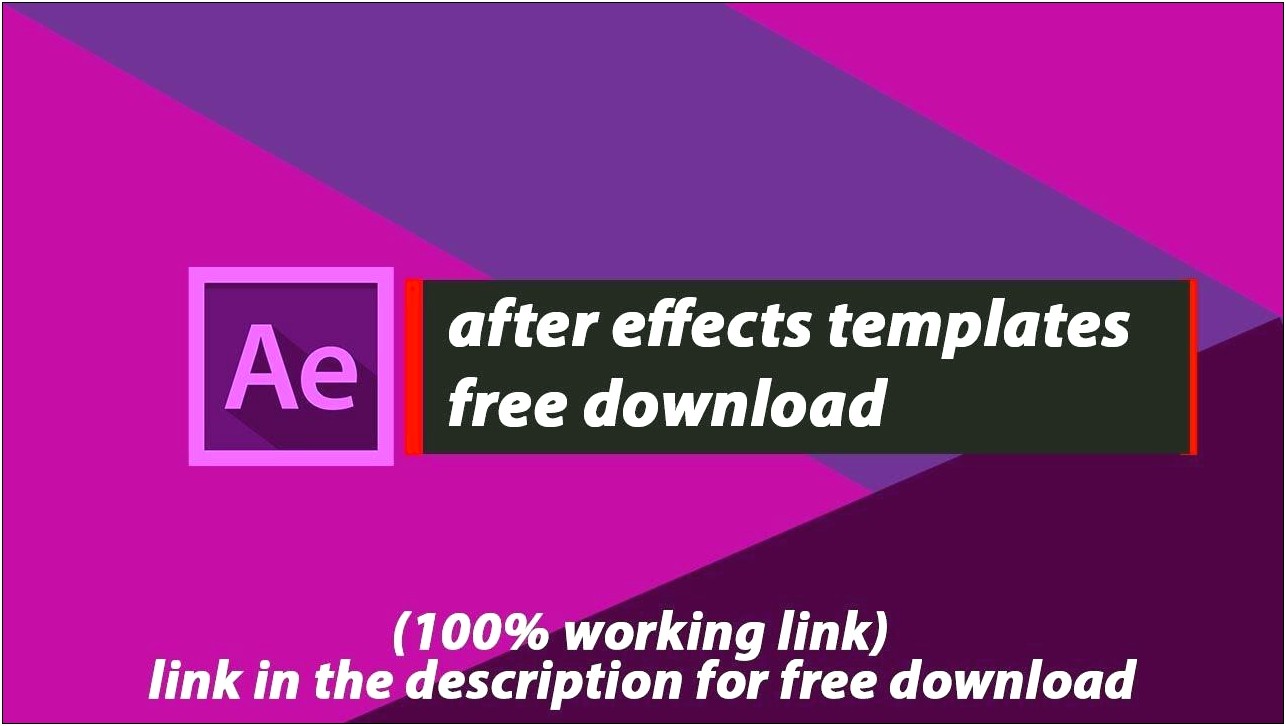 Download Template After Effect Cc 2017