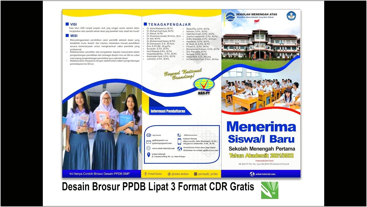 Download Template Brosur Ppdb Lipat 3 Cdr