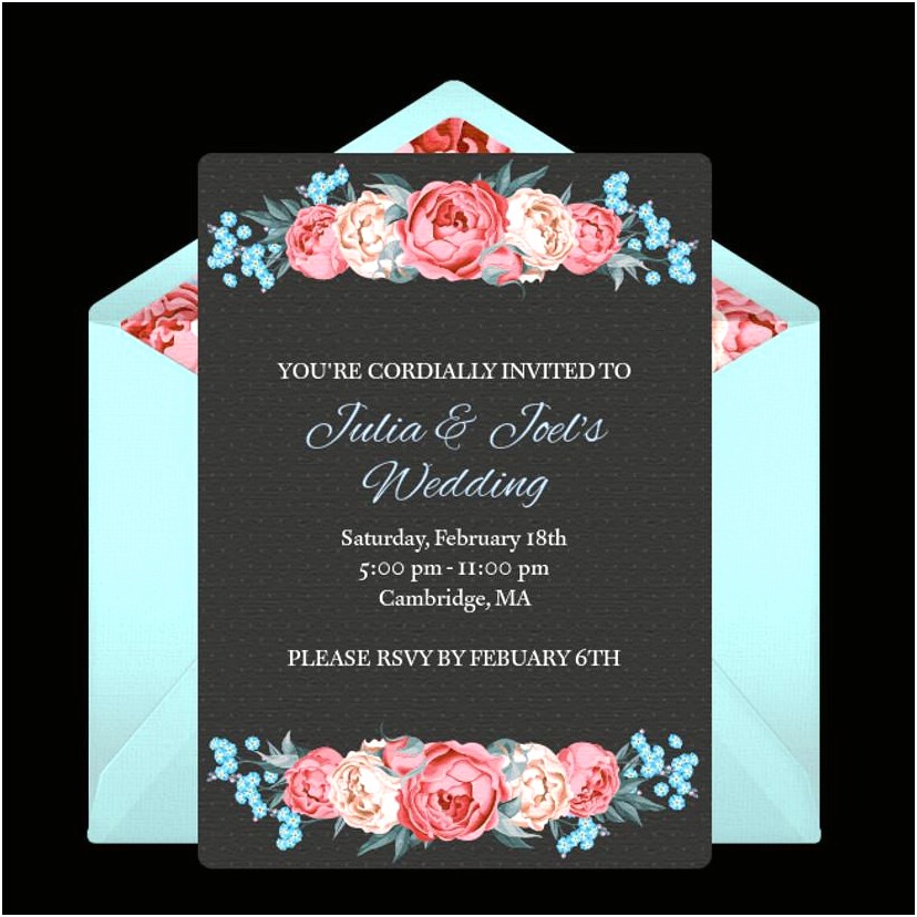 E Invitation Card Template For Wedding