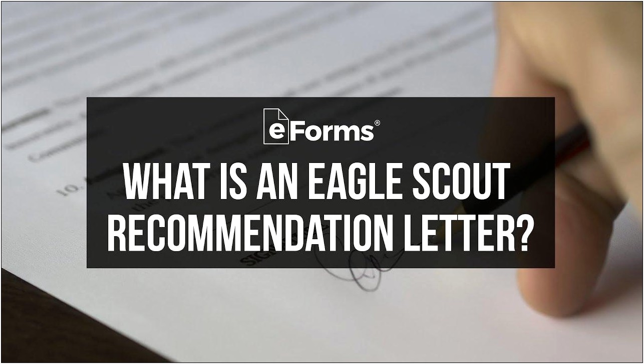 Eagle Scout Parent Letter Of Recommendation Template
