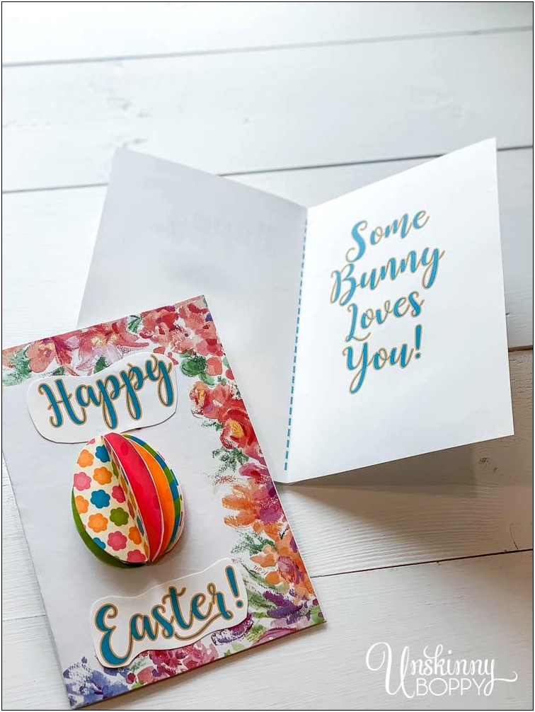 Easter Egg Pop Up Card Template