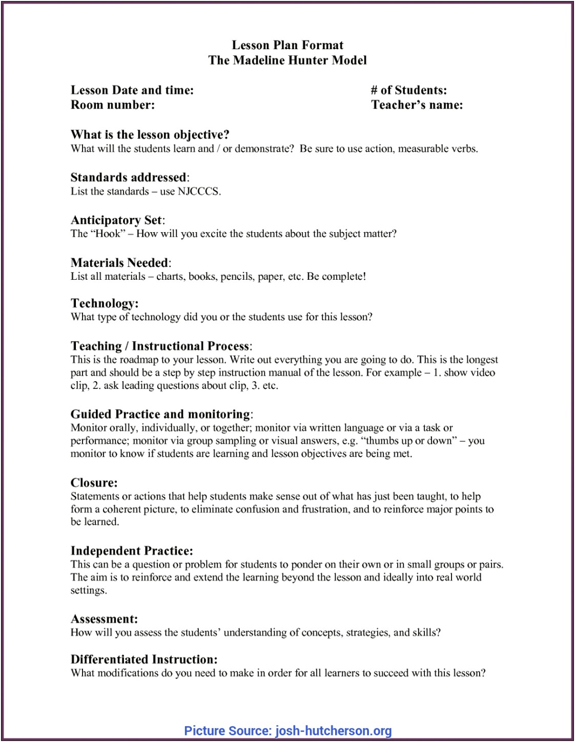 Edtpa Lesson Plan Template New York