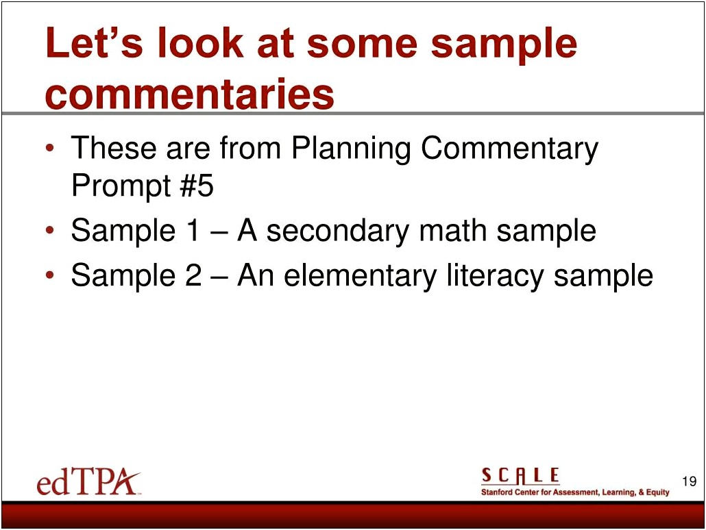 Edtpa Planning Commentary Social Studies Template