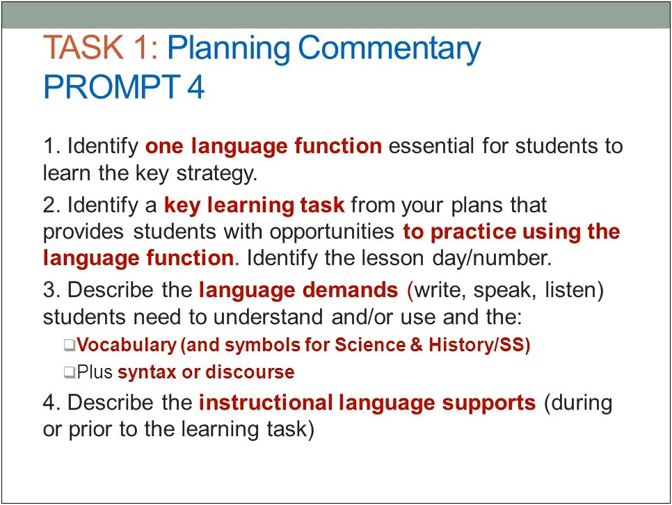 Edtpa Planning Commentary Template Secondary Science